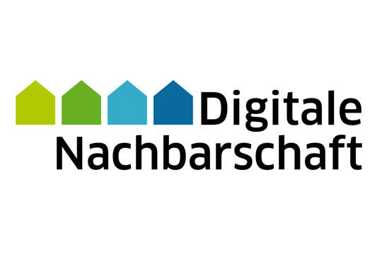 Auf dem Bild sieht man das Logo der Digitalen Nachbarschaft