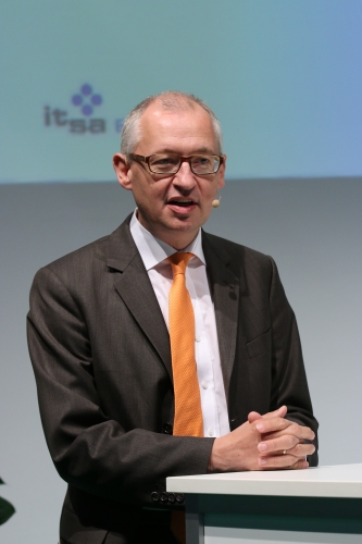IT-Direktor im Bundesministerium des Innern, Martin Schallbruch, bei seiner Keynote.
