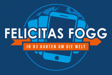 Felicitas Fogg in 80 Karten um die Welt Logo